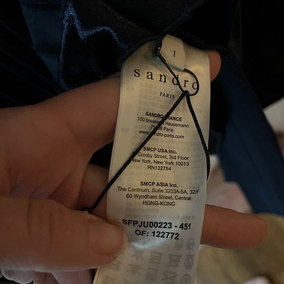 NWT Sandro Paris satin pleated maxi skirt - Picture 5 of 8